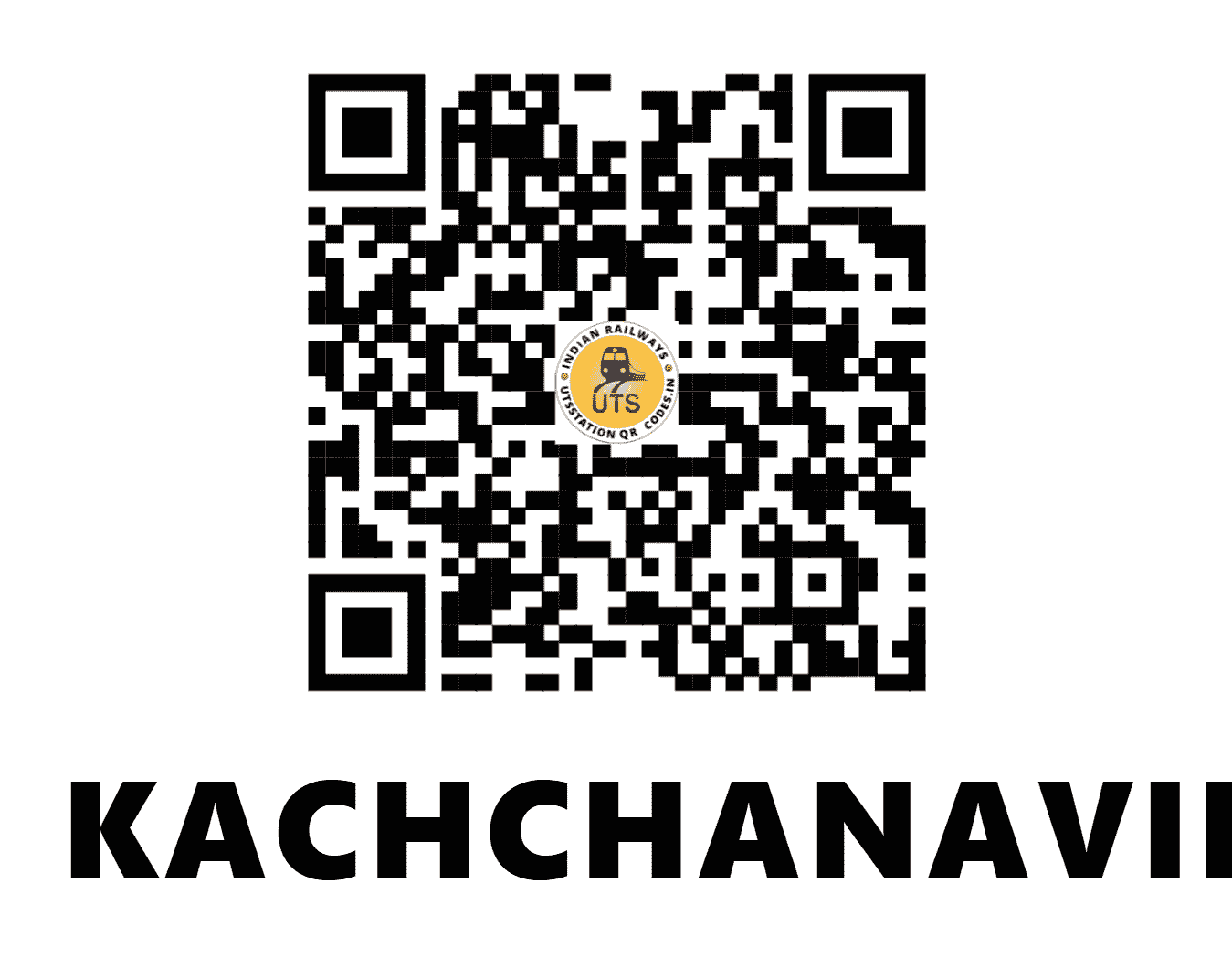 UTS QR Code for KACHCHANAVILAI - KCHV (SR - TAMIL NADU)